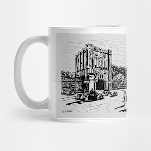 Bury St Edmunds Abbey Gate Ink Sketch Mug